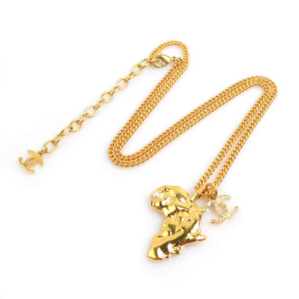 CHANEL Gold Logo Necklace - Picture 2 of 5